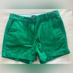 J. Crew Vibrant Green Men's Flat Front Shorts